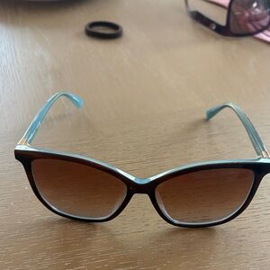 Longchamp Brown and Blue Sunglasses